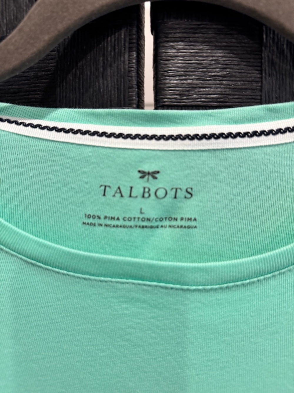 Talbots Mint Green Long-Sleeve Crewneck Top - Picture 2 of 2